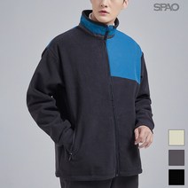 스파오 플리스 배색 자켓_SPFZ94TC07