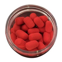 shangren 플로팅 볼 비즈 피더 냄새 잉어 낚시 미끼 Boilies 계란 헤어 장비, 설명, 레드, EVA