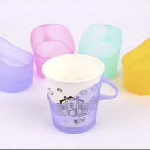 pe 컵홀더 종이컵 모양 홀더 플라스틱, 필수선택, 10개 색상랜덤