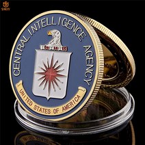 미국 CIA 중앙 정보국 미국의 위대한 인감 도전 금속 동전 수집품 가치, 단일옵션