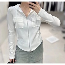빅사이즈 통통 MM 가을 핫걸 상의 여 시크한 디자인 감각 후드 레깅스 긴팔티