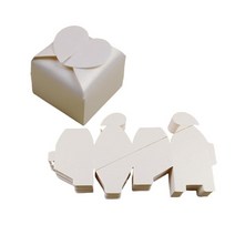 파베초콜릿포장 화과자케이스 쿠키박스 초콜릿포장, 10개, 6x6x5.5cm, 상아