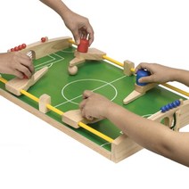 2인용 나무 축구보드게임 미니 장난감 게임기 4세