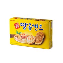 크라운제과 국희 땅콩샌드 대용량 372g 5개, 2개