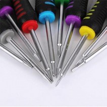꾹꾸기1개아이폰드라이버세트 일자 별나사 너트 드라이버 십자, 3번 T5 (남색)