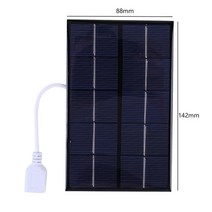 태양광 보조배터리 대용량 10w 5v etfe 전지 패널 접이식 전지 패널 캠핑 필수품, USB 5w 5v