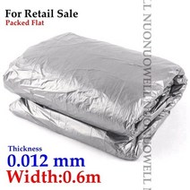 사과반사필름 농업용 은빛 블랙 반사 필름 과수원 티 플라스틱 뿌리 덮개 심기 온실 야채 관리 커버, 길이 25m, 폭 0.6m