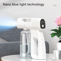 충전식자동분무기 소형 소독 자동 분무기 무선 총 나노 블루 라이트 제 스팀 분무 핸드, 800ml