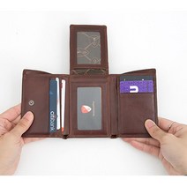 수납많은 컴팩트한 남성반지갑 트렌디한 한손에쏙 데일리 가벼운 간편휴대 멋진