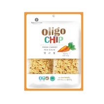 네츄럴코어 올리고칩 45g 고구마 단호박 당근 쿠키 강아지 간식 애견 노즈워크 한입크기 변냄새개선 노견 오리안심, 올리고칩 당근 45g