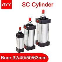 유압 실린더 펌프 기 프레스 유니트 표준 공압 sc32405063mm 스트로크 2550751002003001000mm 공 복동 공압 피스톤, 스트로크 900mm, sc63(내경 63mm)