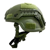 전술 헬멧 NIJ 클래스 IIIA 헬멧 블랙 빠른 방탄 UHMW-Aramid 코어-방탄 155591, L, GREEN