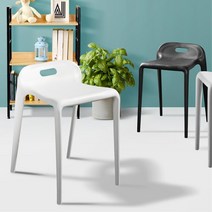 회의실 휴게실용 쌓을수있는 인테리어 보조 의자 커뮤니케이션 수강생 대합실 강당, 심플 데이체어 화이트