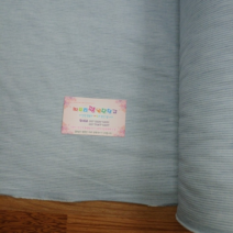 짜투리 땡 원단창고 080204 세로 스트라이프 25수 면직기 원단 폭 145cm 패브릭 원단, 톤다운하늘(사진참고)