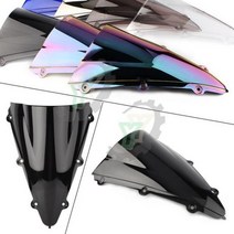 윈드 스크린 YZFR1 카페 레이서 오토바이 디플렉터 야마하 YZF R1 1000 2004 2005 2006 용 실드 YZF-R1 04-06, Black