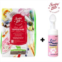 선데이펫 젠틀베이크 그레인프리 소고기 양고기 연어 호키 뉴질랜드 강아지 사료   간식 기획세트, 양고기 6.5kg   풋클렌져