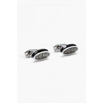 TATEOSSIAN 타테오시안 Rhodium-plated enamel cufflinks117551