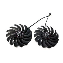 그래픽카드 PLD09210S12HH MSI GeForce RTX 2080 Ti 슈퍼 게이밍 X TRIO 그래픽 카드 쿨러 팬 교체, 02 95MM 2PCS