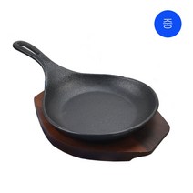 시둥마켓 +[시둥마켓]+_ 업소용철판받침대 철판받침대 목판받침 냄비받침 가정용냄비받침, 통주물 특원형 주물 무쇠팬 목판받침대 세트 중