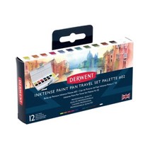 기타 바보사랑[캘리하우스]더웬트 잉크텐스 고체물감 12색세트 02, 02(DE2305789)