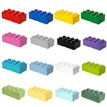 [밤나무] 레고 블럭정리함 8구, 종류선택:블릭정리함8구_그린