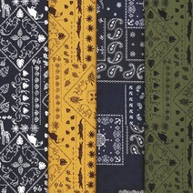 원단 세트 세븐베리 반다나 40수 프린트원단 4종