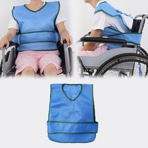 휠체어벨트 식판 받침대 휠체어 구속 보호 조끼 Anti-fall Lean Forward 의류 치매 노인 환자 관리 용품, [02] M, 1개