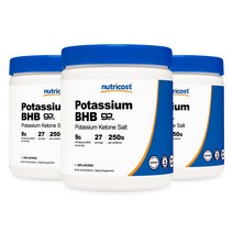 포타슘 BHB 파우더 250g 3병, 단품, 단품