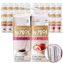 뉴케어 검은깨 딸기맛 2가지맛 15팩씩 30팩 일반 환자 균형 영양식, 200mlx30팩, 30개