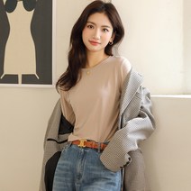 MOSAIRATION우유 벨벳 기본 셔츠 라운드 넥 여성 겨울 기본 셔츠 한국어 스타일 닫기 피팅 고탄성 마스크 긴팔 탑