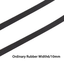 TS GLOBAL Reprap 3D 프린터 부품 용 스틸 코어 벨트 2GT 타이밍 6mm 10mm 5/10m GT2-10mm 오픈, 02 Ordinary Rubber W6_03 10M