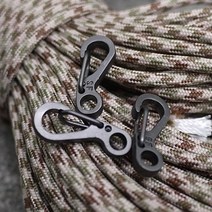 로프 고리 탄성끈 후크 스트링 연결고리 캠핑 차박 텐트 타프 그레이