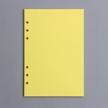 PDS다이어리 산모수첩 불렛저널다이어리 만년 양지다이어리 6공 일기장 플래너 스케쥴러 A5 A6 나선형 노트, 05 yellow Inner page_02 A6