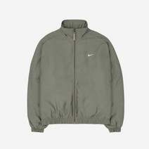 나이키 정품 NRG 솔로 스우시 사틴 봄버 자켓 라이트 아미 - 아시아 Nike NRG Solo Swoosh Satin Bomber Jacket Light Army - Asia