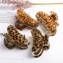 BK호피 헤어 집게핀 미디엄 사이즈