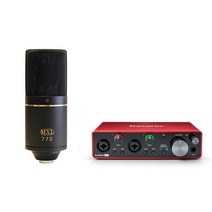 [스칼렛 solo 3세대 패키지] 포커스라이트 스칼렛 solo USB 3세대 & MXL 770 콘덴서마이크 Foucusrite Scarlett