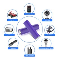 견고한 3.7V 3500mAh 18650 Rechargeable Li-ion Battery For Flashlight Drill (NO PCB) HG2, 06 10 PCS