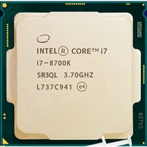 CPU 인텔인텔 I7 i78700K 느슨한 CPU 1151 공식 버전 2011 i7, 한개옵션0