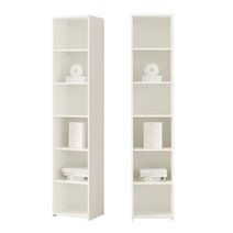 BC8916 레아 6단 책장 수납장 400 (오픈형) DVX, 화이트