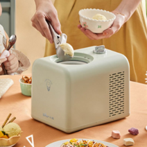 젤라또 기계 아이스크림 제조기 머신 소프트 만들기 메이커 가정용 수제 우유, 그린