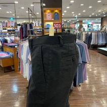 트레몰로 (주)세정 21년 여름 50% 정장 캐주얼 겸용 라인이 이쁜 물세탁 스판 블랙 슬랙스 바지 -7881