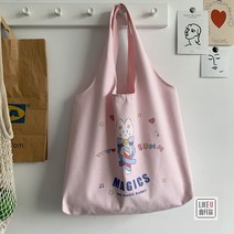 대용량 숄더백 오리지널제작 스윗 페인팅 삽화 책가방 단아한 심플 클래식 캔버스 여성 2196181402