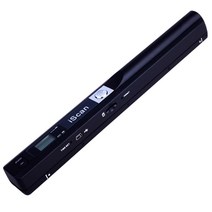 iscan 휴대용 펜 핸디 스캐너 소형 핸드 무선 포터블 A4 책 스캔 900DPI, 블랙+16G