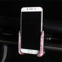 예쁜 차량용 핸드폰거치대 송풍구 차량휴대폰거치대 휴대폰차량용거치대 미니쿠퍼 K5, 화이트, 1개