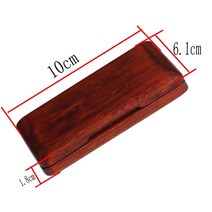 호두 색소폰 리드 케이스 목관 액세서리 테너알토소프라노 색소폰 클라리넷 리드 악기 부품 용 나무 상자, 빨간색