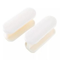 샷시손잡이 자체 접착 직사각형 유리 문 및 창 슬라이딩 도어 푸시 풀 펀치 없는 캐비닛 가구 손잡이 2 개, [01] white