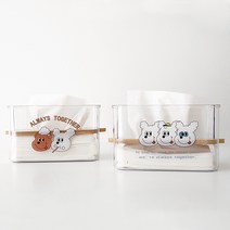 얼웨이즈 아크릴 투명 각티슈 케이스 티슈 커버 케이스 (2type), 브라더스