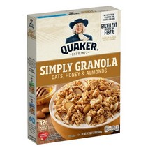 퀘이커 심플리 그래놀라 오트 허니 & 아몬드, 3개, 685g