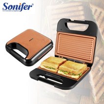 호두과자기계 국화빵 땅콩 풀 타코야키 Sonifer-붙지 않는 코팅 전기 와플 조리기 버블 에그 케이크 샌드, 01 Sandwich Maker_01 EU