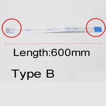 1PCS 600/800/1000/1200mm 플랫 플렉시블 케이블 FFC FPC LCD 와이어 1.0mm 피치 A B AWM 20624 80C 60V VW, 02 600mm B_24 29P